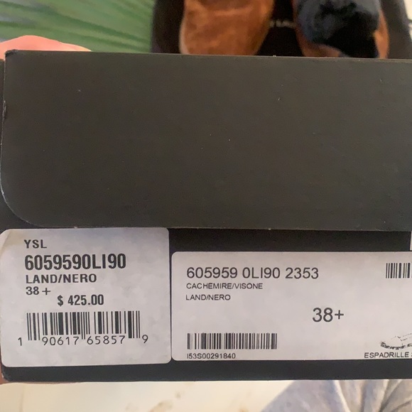 Saint Laurent espadrilles, size 7.5 - Picture 7 of 7